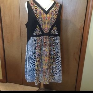 Sz 28 Lane Bryant geometric tribal print dress